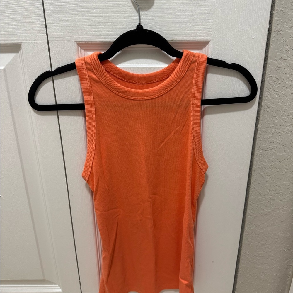 a new day Vibrant Orange Tank Top